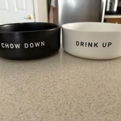 Ceramic Dog Water And Food Bowls