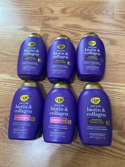 6 OGX Shampoo and Conditioner