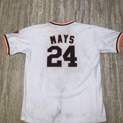 White vintage Mitchell & Ness San Francisco Giants Willie Mays Baseball jersey SIZE XXL- $50