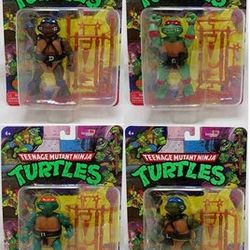 Retro Style Teenage Mutant Ninja Turtles And Van
