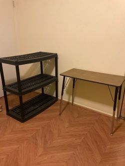 Table shelf storage tier