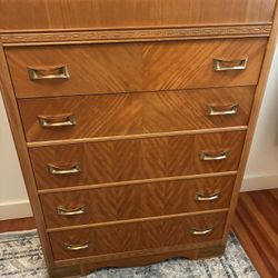 Art Deco 2 pc Waterfall Bedroom Set