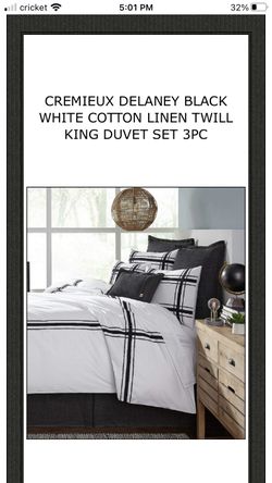 Duvet Set King Size CREMIEUX DELANEY 