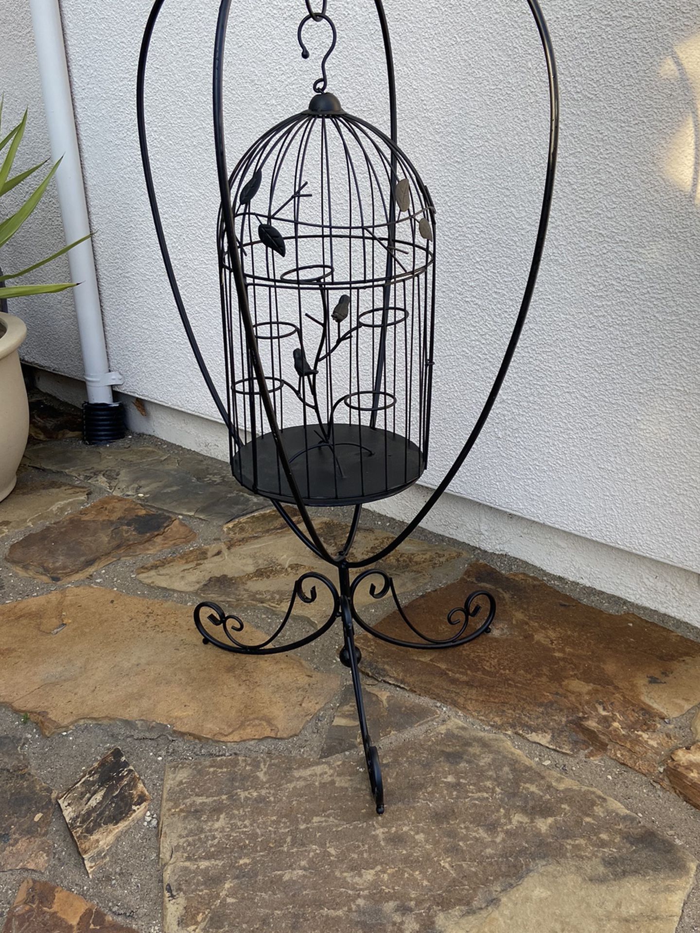 Hanging bird Cage stand decorative
