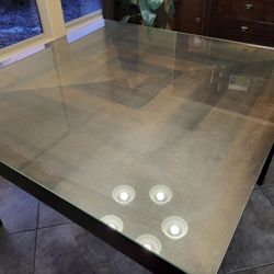 Copenhagen Espresso Table With covered GLASS
