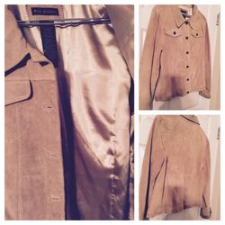 Jacket suede .. L ..