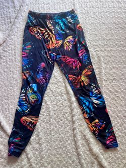 Butterfly Print Leggings gym workout 🦋