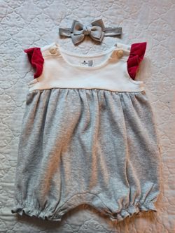 NEW! Baby Girl Romper, Size 0-3