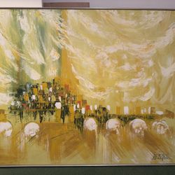 Lee Reynolds 1970 Framed Oil Painting 