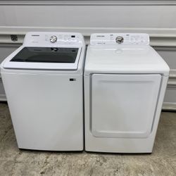 Samsung XL Capacity Washer Dryer Set Electric 
