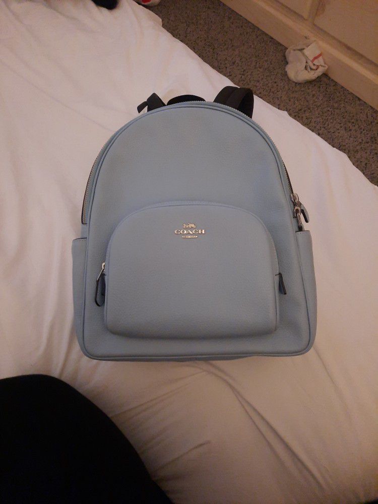 Coach Baby Blue Backpack