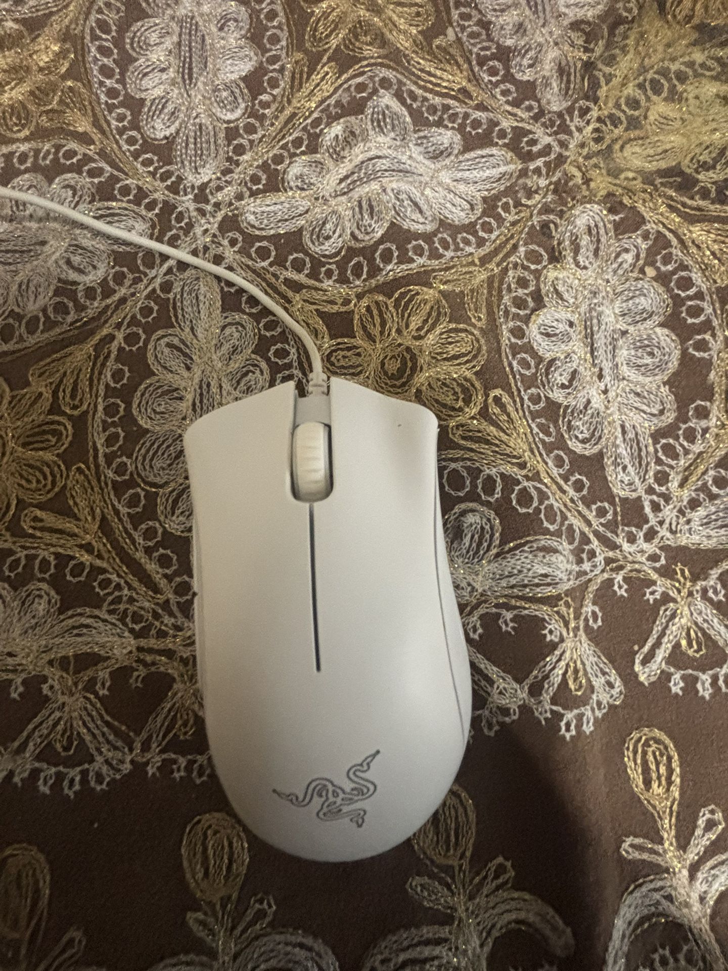 Wired White Razor Mouse