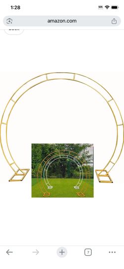 Metal Wedding Arch Stand, Wedding Arch Round Backdrop Stand, Metal Circle Balloon Arch Frame Stand,