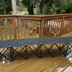 Portable Folding Bench, 6 Seats With Carrying Bag