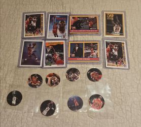 Michael Jordan Trading Cards and Pogs Lot
