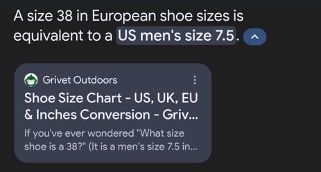 European delicate footwear sizes