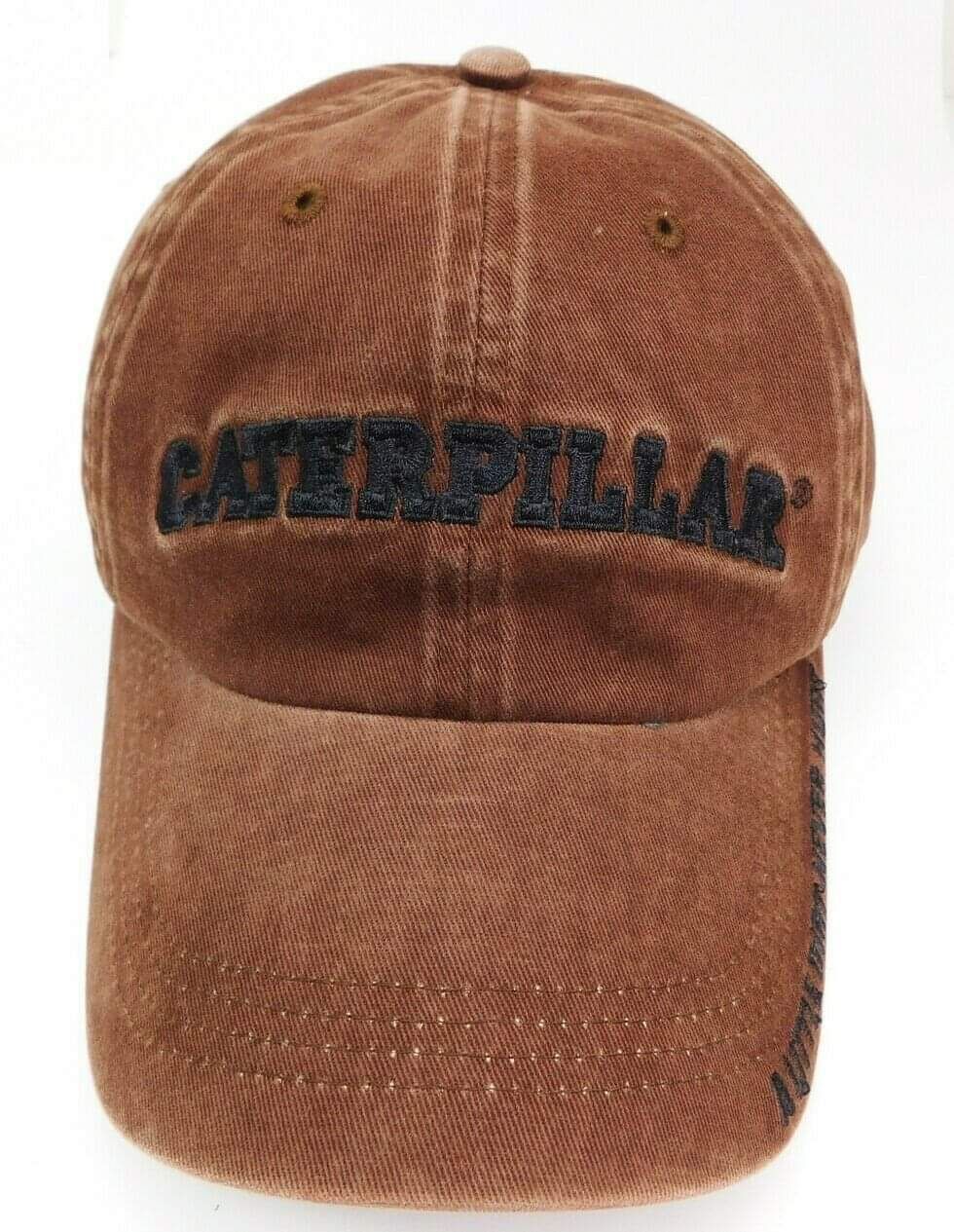 NEW CAT Caterpillar Embroidered Logo "A Little Dirt Never Hurt" Baseball Cap Hat