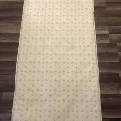 Crib Mattress + 1 Crib Sheet Pink&White Zig Zag /Chevron Pattern