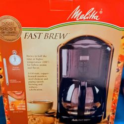 New Melitta Fast Brew 12-Cup Coffee Maker With Timer