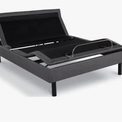 Adjustable Bed Frame With Mattress Tan 