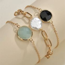 3pcs Round Decor Bracelet 