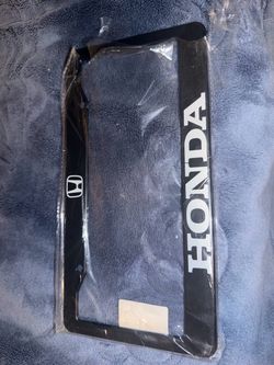 Honda License Plate Frame Black