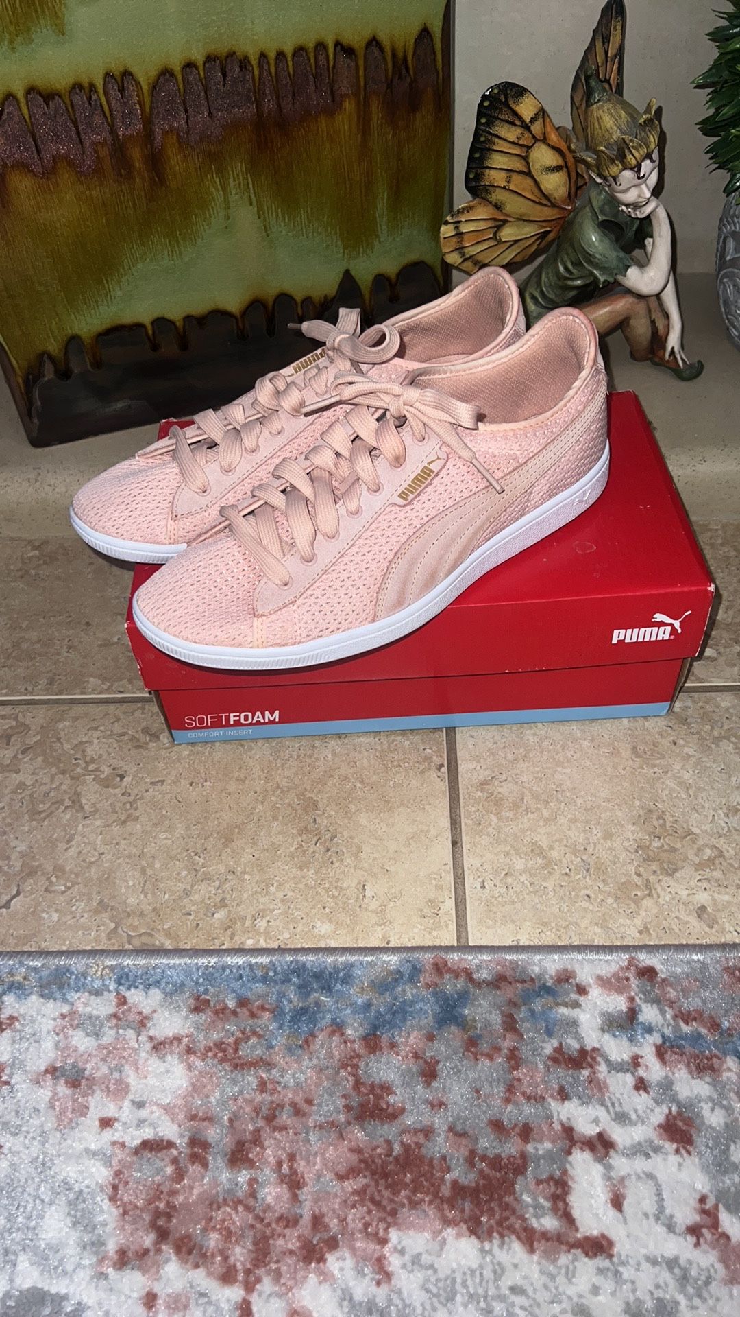 Like New Puma Pink SOFTFOAM Comfort Insert Women’s Size 10