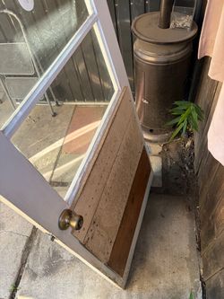 Exterior Door with Glass Panel missing