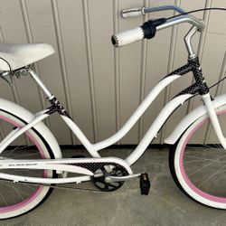 Women's Phat Cycles Beach Cruiser 3-speed Internal Hub - White