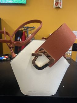 Danse Lente Mini Leather Johnny Bucket HandBag with Gold Hardware