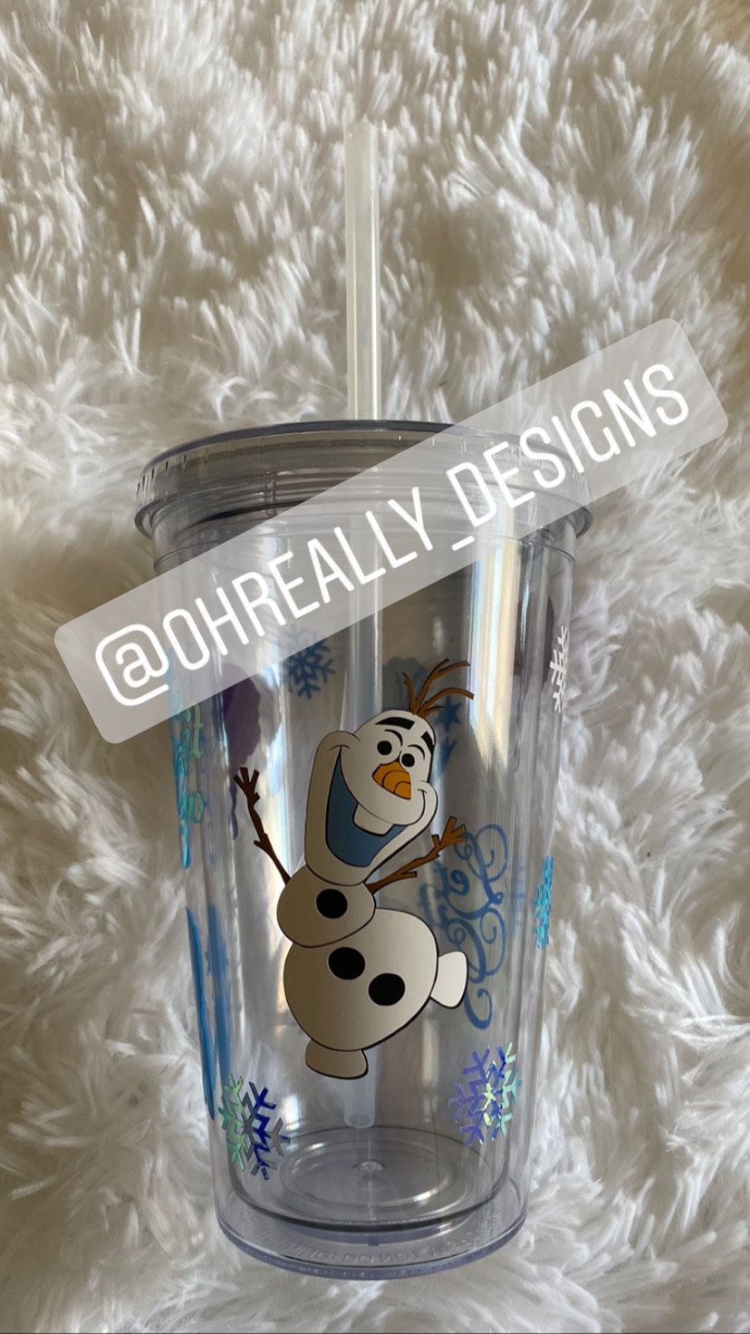 Olaf frozen cup