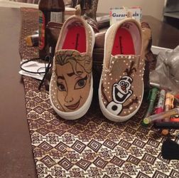 Custom hand drawn shoes