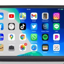 7 Inch Car Stereo Double Din Bluetooth 5.1 Touch Screen FM Radio,Backup Camera/Support Mirror Link/Hands Free Calling,Steering Wheel Remote(SWC)/MP3/M