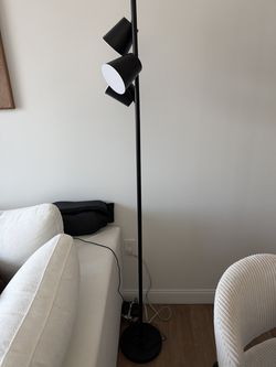 Modern Black 3-Light Floor Lamp