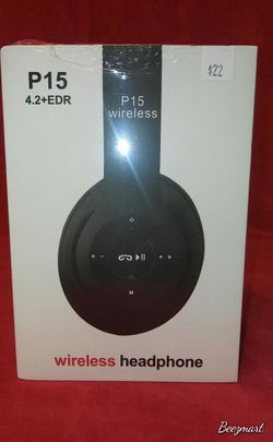 Bluetooth wireless headset earphones earbuds headphones listen to music and answer calls use with any phone or device