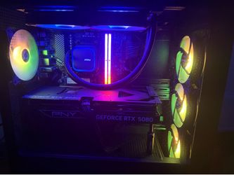 Gaming pc. 5080, 9800x3d, 32gb of ddr5 ram, 3tb of ssd storage. 850watt power supply.