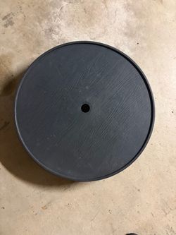 20" Round Black Outdoor Patio Umbrella Table Tray