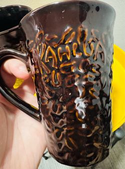 Kahlua Liqueur Brown Coffee Mugs Set of 2 $5 for the pair