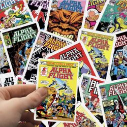 Alpha Flight Comic Book Stickers 40 Piece