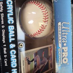 Autographed Baseballs With Cards