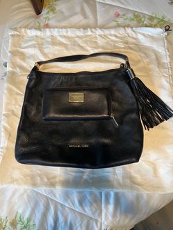 Michael Kors Black Leather Shoulder Bag