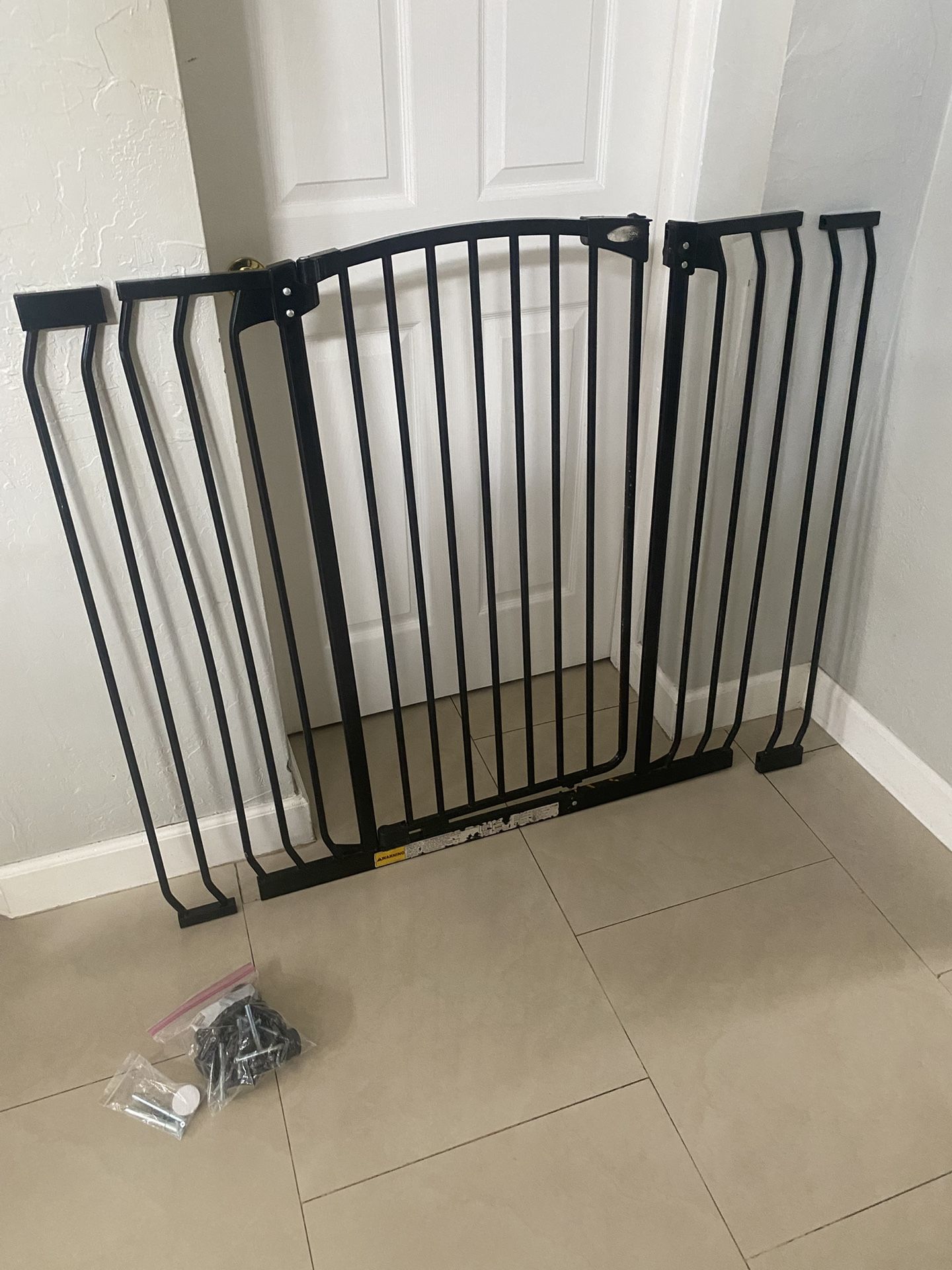 Black Metal Indoor Gate / Extensions Extra-Tall