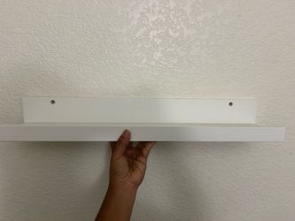 IKEA white picture shelf (with screws)