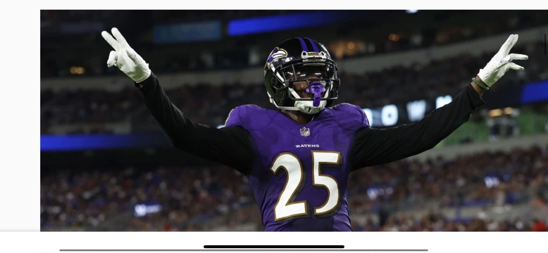 Player Worn Baltimore Ravens Jersey Kevon Seymour