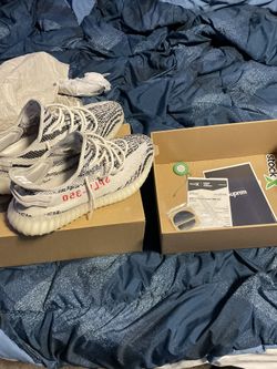 Zebra Yeezys