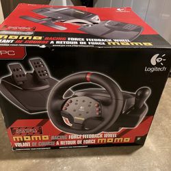 Brand New logitech momo racing steering wheel with pedals