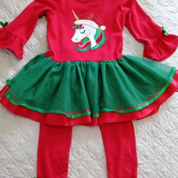 Holiday Tutu Set (2 pieces) size toddler 2t / 24months 