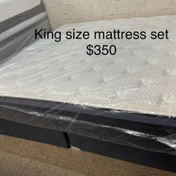 King Size Mattress Set Delivery Available 