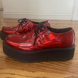 Creepers TUK Red Patten Leather Creepers 