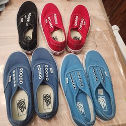 3 Pairs Vans Women Size 8/men's 6.5